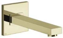 GESSI Rettangolo K Bec pour baignoire mural à compléter d'un mitigeur à commande séparée. Brass PVD