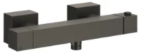 GESSI Rettangolo K Mitigeur thermostatique douche apparent. Black Metal Brossé PVD