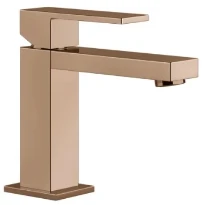 GESSI Rettangolo Mitigeur lavabo, sans vidage, avec flexibles de raccordement. Cuivre PVD