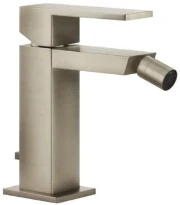 GESSI Rettangolo Mitigeur bidet, avec flexibles de raccordement et vidage. Finox Brushed Nickel