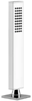 Gessi Rettangolo Support douchette avec douchette anticalcaire et flexibles 1,5m chromé