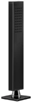 GESSI Rettangolo Support douchette avec douchette anticacaire et flexibles 1,5m Black Metal PVD