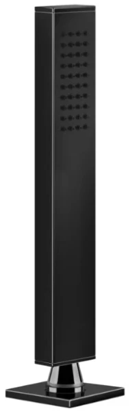 GESSI Rettangolo Support douchette avec douchette anticacaire et flexibles 1,5m Black Metal PVD
