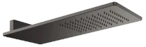 GESSI Rettangolo Shower Pomme de douche anticalcaire Black Metal Brossé PVD