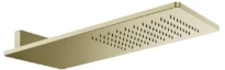 GESSI Rettangolo Shower Pomme de douche anticalcaire Brushed Brass PVD