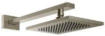 GESSI Rettangolo Shower Douchette anticalcaire laterale orientable. Finox Brushed Nickel