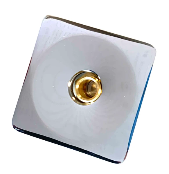 ProOne gevelkom vierkant 1/2 - chroom