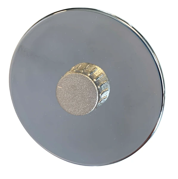 ProOne gevelkom rond 1/2 - chroom