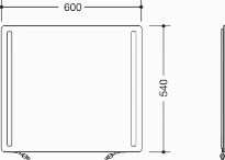 HEWI miroir cristal av. suspension 801.01...