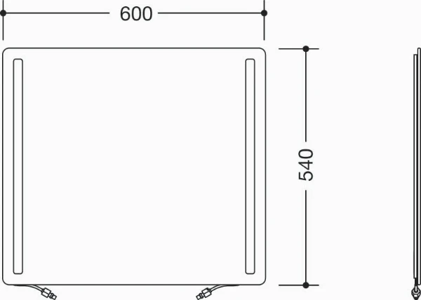 HEWI miroir cristal av. suspension 801.01...