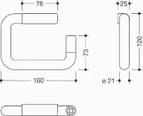 Hewi 477 porte-rouleau blanc avec antivol