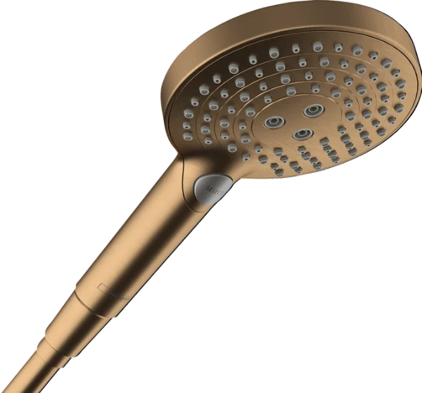 Hansgrohe Raindance Select S 120 3 jets douchette 120 mm Powderrain - bronze brossé