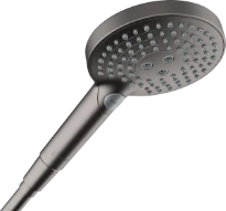 Hansgrohe Raindance RD Select S120 3 jets Pow hnddouche noir chromé brossé