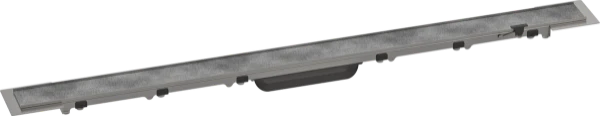 Hansgrohe RainDrain Rock set de finition caniveau de douche 900 mm - longuer total 1000 mm - découpable et carrelable