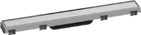 Hansgrohe RainDrain Match set de finition caniveau de douche 600 mm - avec cadre réglable en hauteur - Brushed Stainless Steel
