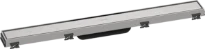 Hansgrohe RainDrain Match set de finition caniveau de douche 700 mm - avec cadre réglable en hauteur - Brushed Stainless Steel