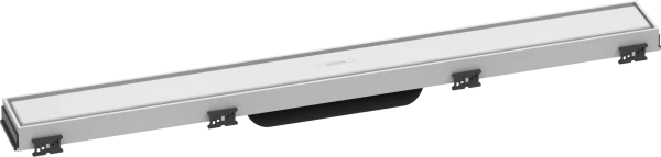 Hansgrohe RainDrain Match set de finition caniveau de douche 700 mm - avec cadre réglable en hauteur - blanc mat