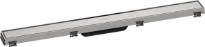 Hansgrohe RainDrain Match set de finition caniveau de douche 800 mm - avec cadre réglable en hauteur - Brushed Stainless Steel
