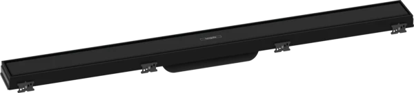 Hansgrohe RainDrain Match set de finition caniveau de douche 800 mm - avec cadre réglable en hauteur - noir mat