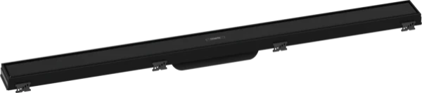 Hansgrohe RainDrain Match set de finition caniveau de douche 900 mm - avec cadre réglable en hauteur - noir mat