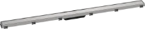 Hansgrohe RainDrain Match set de finition caniveau de douche 1200 mm - avec cadre réglable en hauteur - Brushed Stainless Steel