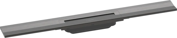 Hansgrohe RainDrain Flex caniveau de douche 700 mm - découpable - pour montage mural - Brushed Black Chrome