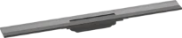 Hansgrohe RainDrain Flex caniveau de douche 800 mm - découpable - pour montage mural - Brushed Black Chrome