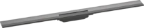 Hansgrohe RainDrain Flex caniveau de douche 1000 mm - découpable - pour montage mural - Brushed Black Chrome