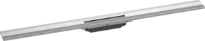 Hansgrohe RainDrain Flex caniveau de douche 1000 mm - découpable - pour montage mural - Brushed Stainless Steel