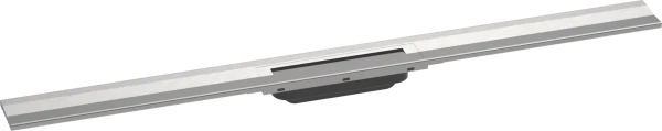 Hansgrohe RainDrain Flex caniveau de douche 1000 mm - découpable - pour montage mural - Brushed Stainless Steel