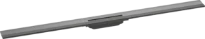 Hansgrohe RainDrain Flex caniveau de douche 1200 mm - découpable - pour montage mural - Brushed Black Chrome