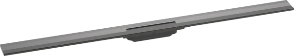 Hansgrohe RainDrain Flex caniveau de douche 1200 mm - découpable - pour montage mural - Brushed Black Chrome