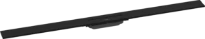 Hansgrohe RainDrain Flex caniveau de douche 1200 mm - découpable - pour montage mural - noir mat