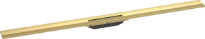 Hansgrohe RainDrain Flex caniveau de douche 1200 mm - découpable - pour montage mural - Polished Gold Optic