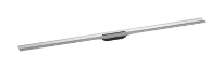 Hansgrohe RainDrain Flex set de finition écoulement de douche 1600 mm - découpable - pour montage mural - Brushed Stainless Steel