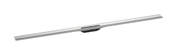 Hansgrohe RainDrain Flex set de finition écoulement de douche 1600 mm - découpable - pour montage mural - Brushed Stainless Steel
