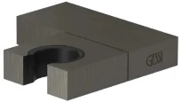 GESSI Rettangolo Shower Support mural orientable pour douchette. Black Metal Brossé PVD