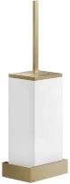 GESSI Rettangolo Accessories Porte-balayette mural blanche. Warm Bronze Br. PVD