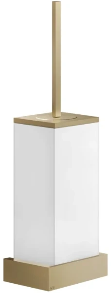 GESSI Rettangolo Accessories Porte-balayette mural blanche. Warm Bronze Br. PVD