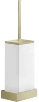 GESSI Rettangolo Accessories Porte-balayette mural blanche. Brushed Brass PVD