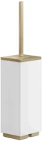 GESSI Rettangolo Accessories Porte-balayette à poser blanche. Warm Bronze Br. PVD