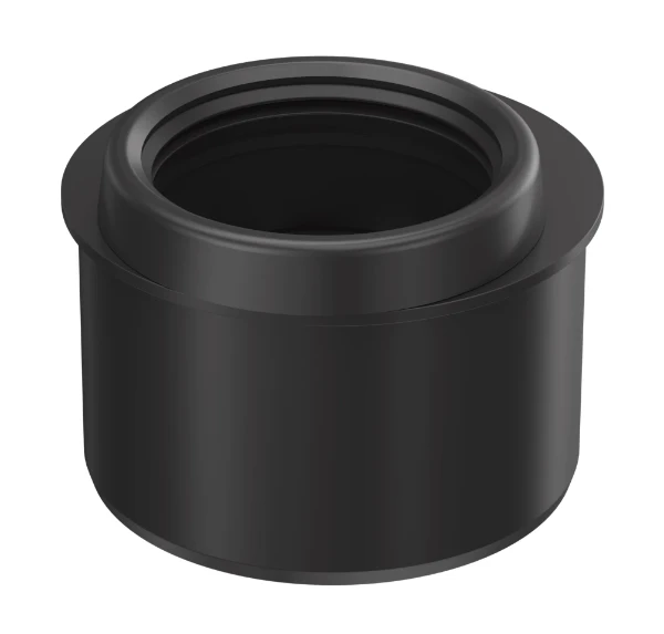 PipeLife Mabo PP verloopstuk 90 x 40 mm - zwart