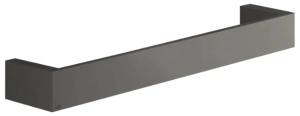 GESSI Rettangolo Accessories Porte-serviette 30 cm. Black Metal Brossé PVD