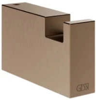 GESSI Rettangolo Accessories Patère. Cuivre Brossé PVD