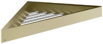 GESSI Rettangolo Accessories Console d'angle pour baignoire ou douche. Brushed Brass PVD