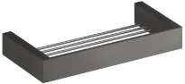GESSI Rettangolo Accessories Console 30 cm. Black Metal Brossé PVD