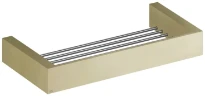 GESSI Rettangolo Accessories Console 30 cm. Brushed Brass PVD