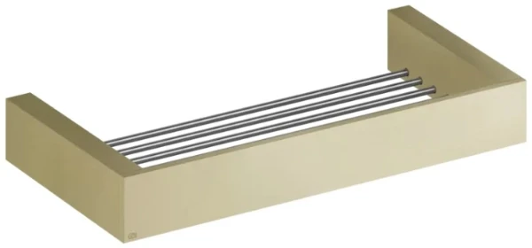 GESSI Rettangolo Accessories Console 30 cm. Brushed Brass PVD