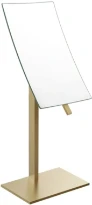 GESSI Rettangolo Accessories Miroir grossissant orientable à poser ( x 2). Warm Bronze Br. PVD