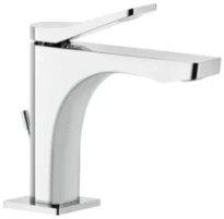 GESSI Rilievo Mitigeur lavabo, avec vidage et flexibles de raccordement. Cartouche Ø25 mm chromé